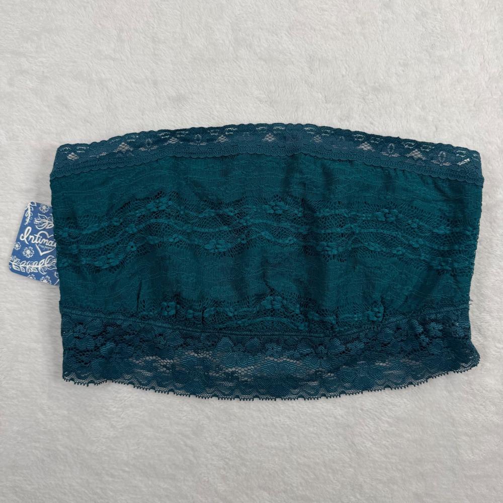 Intimately Free People Women Ocean Teal Lace Bandeau Bra NWT Size M F7150220A